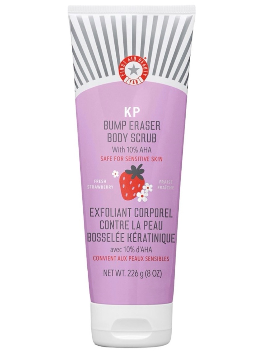 🍓 First Aid Beauty Fresh Strawberry KP Bump Eraser Body Scrub 8oz